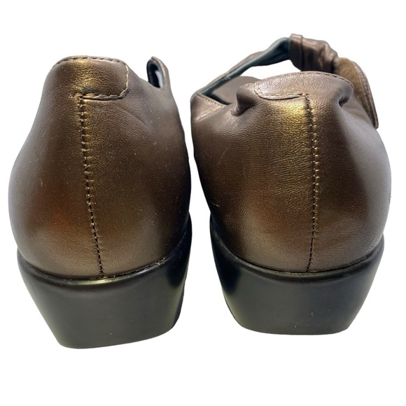 Dansko Ainsley Bronze Metallic Leather Mary Jane Comfort Clogs Sz 41 #2409060200 - Picture 3 of 13